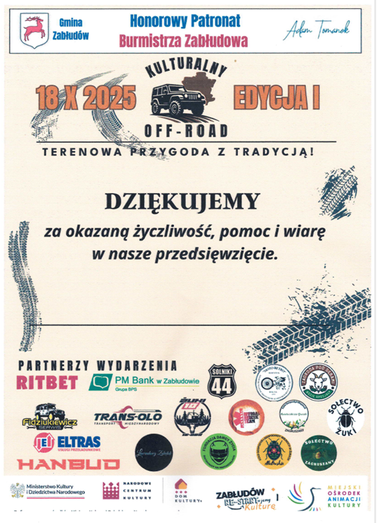 OFF ROAD podziekowanie 2025